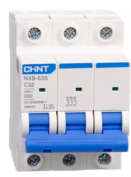 Автоматический выключатель NXB-63S C32/3 4.5кА CHINT