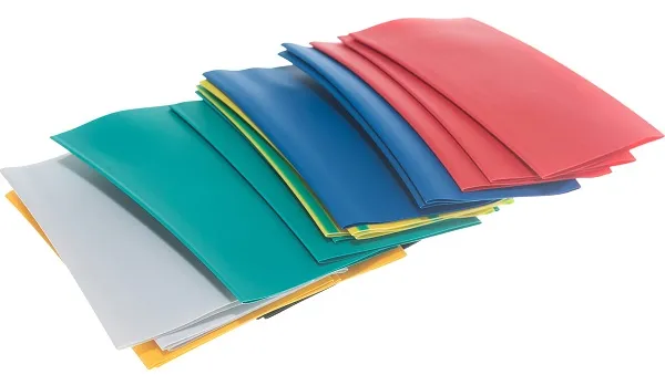 Набор Термоусаживаемая трубка ТУТ 40/20 21шт., 100мм ЦВЕТНЫЕ, уп