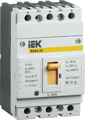 Автоматический выключатель ВА44-33 100А/3 15кА IEK
