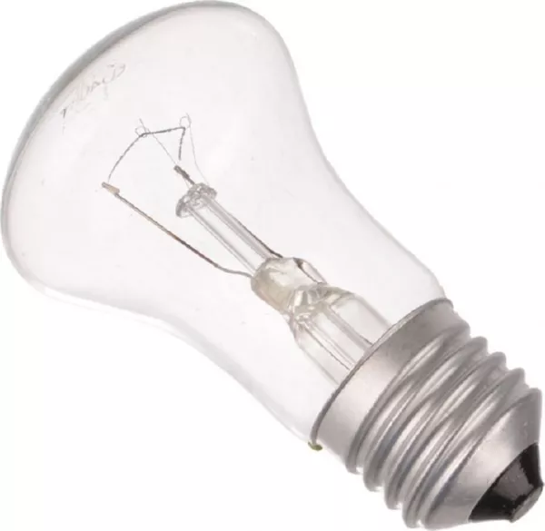 Лампа накаливания прозр. Б 60W E-27  220V (груша/гриб) (Лисма) (100шт.)
