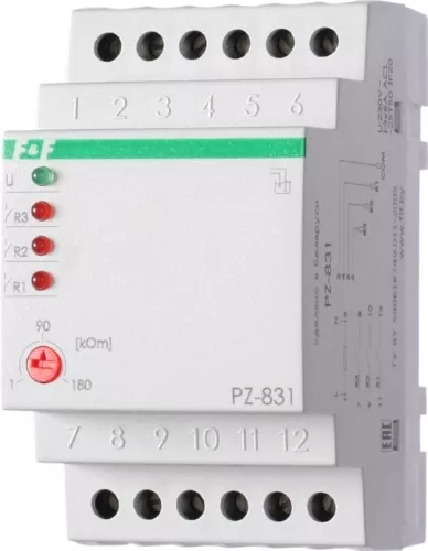 Реле контроля уровня жидкости PZ-831RC (трехуровневое) 230v 16A F&F