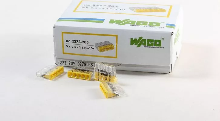Клеммник 2273-205 5*(0,5 - 2,5mm) 24A 450V (уп-100шт)