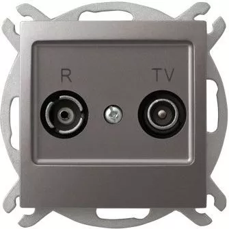 Розетка GPA-10YP/m/23 1027 RTV проходная ZAP-10 (без рамки)