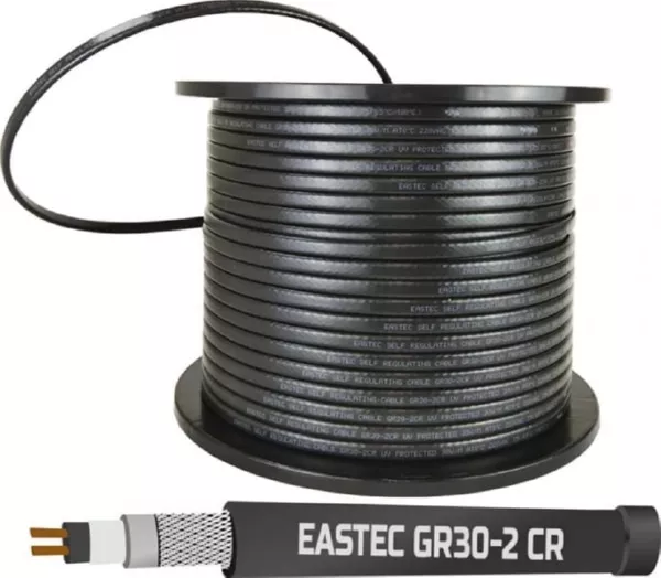 Саморег. кабель GR 30-2 CR 30Вт/м (экранированный с UV защитой)