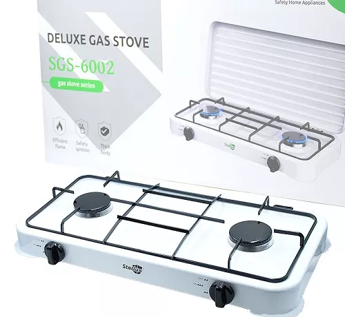 Плита газовая настольная 2-комфорочная модель:SGS-6002 STARLUX 1-8