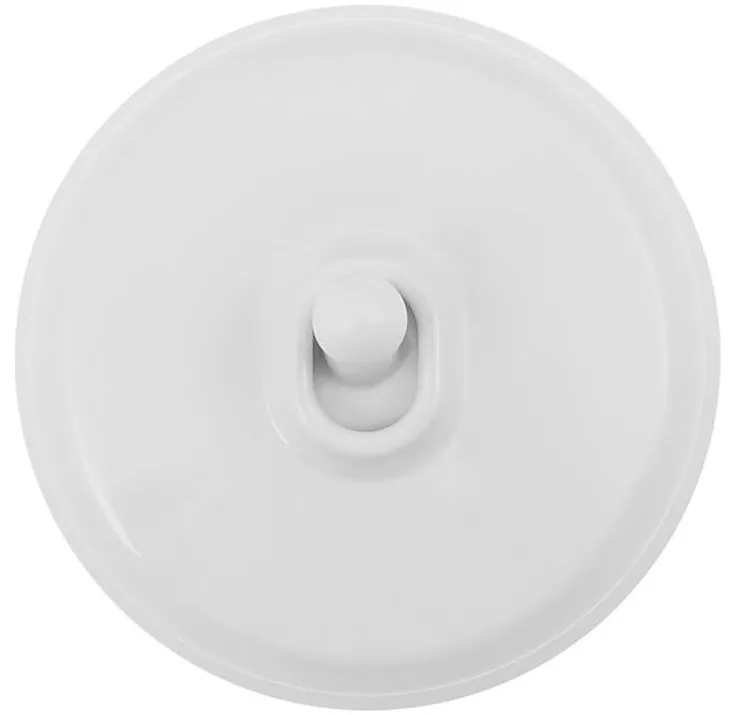 Выключатель 1-кл. перекрестный, пластик, цвет Белый (тумблерный)