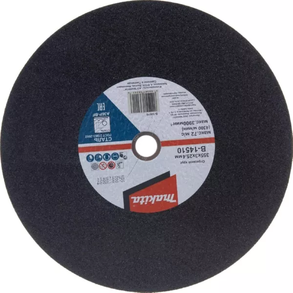 Абразивный отрезной диск для стали A36P, 355х3х25,4, Makita