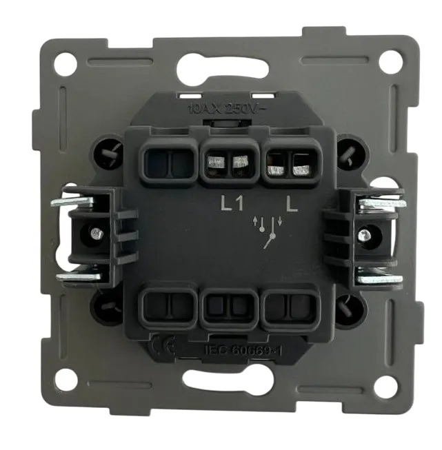 Выключатель 1-кл. белый U1A-001-1 SoftTouch "Uno" AWSproducts