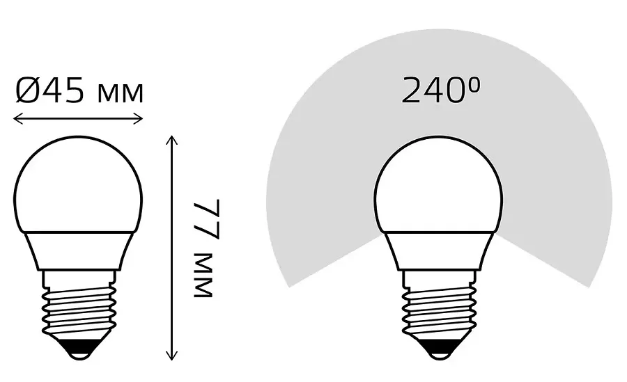 Лампа Gauss Elementary LED  Шар 10W 220V E27 4100К 730Lm