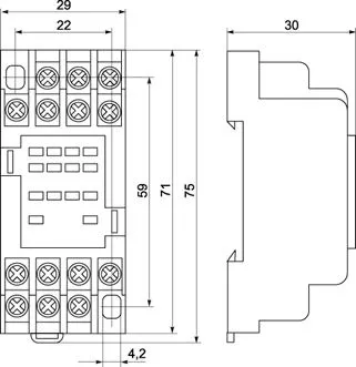 Разъем РРМ 78/4 роз. модульн. ИЭК