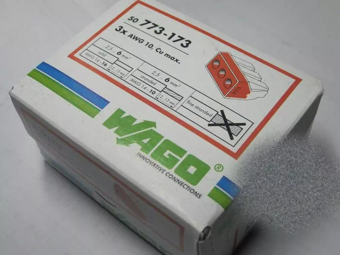 Клеммник 773-173  WAGO 3*(2,5 - 6mm) 41A 450V WAGO (уп.50шт)