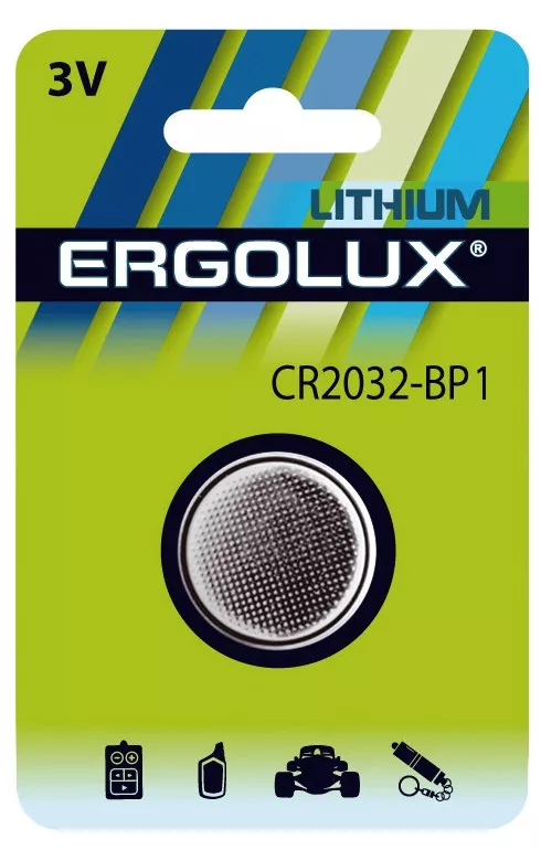 Батарейка CR2032 ERGOLUX BL-1