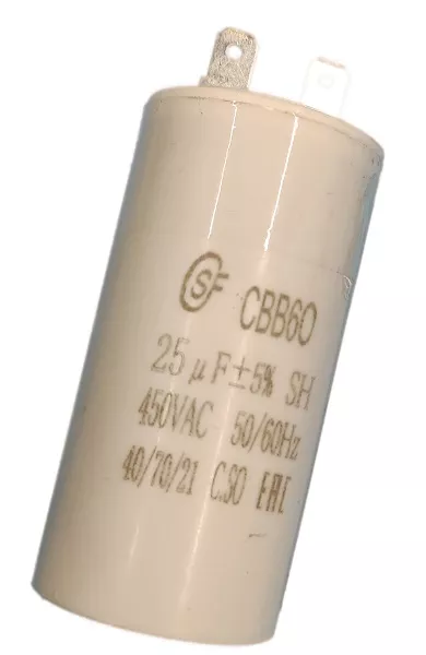 Конденсатор CBB60  25uF  450V (SAIFU)