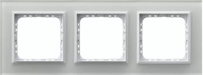 Рамка R-3RGC/31/00 1114 белая тройная (стекло) тонкая 4мм