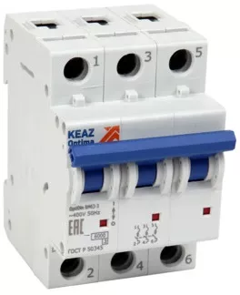 Автоматический выключатель BM63-C32/3 6кА КЭАЗ