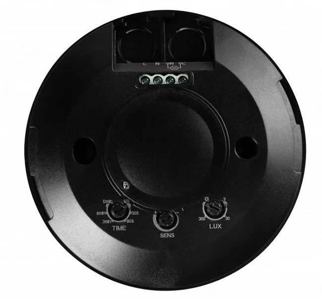 Датчик движения микроволновой CM-3 Mini черн (max.2000W, IP20, AC220-240V, 50-60Hz, угол действия 36