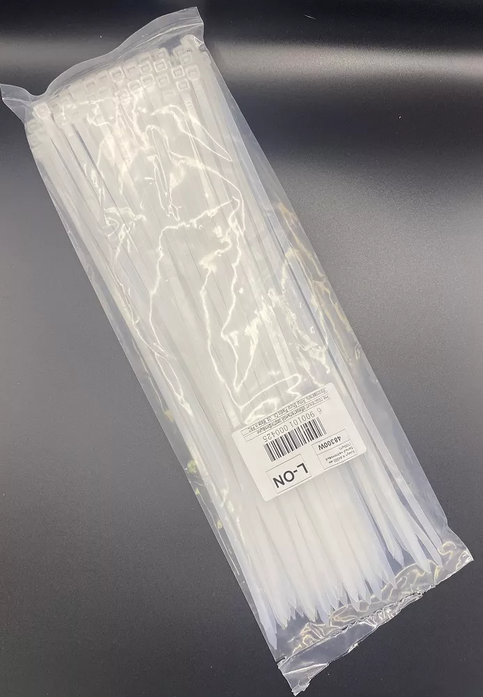 Хомут 4,8*300 белый нейлон (100шт) (L-ON)