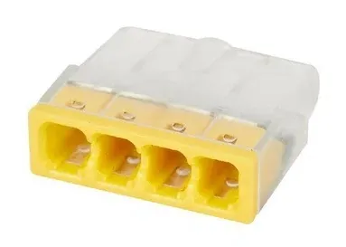 Клемма 4 отверстия 0,5-2,5 24А SN-204 (100шт) AWSPRODUCTS, уп