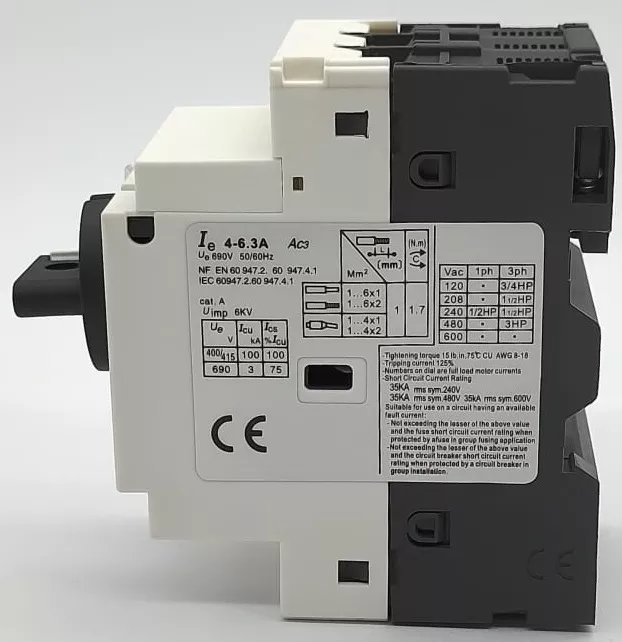Пускатель GV2-P10 4A-6.3A с поворотной ручкой