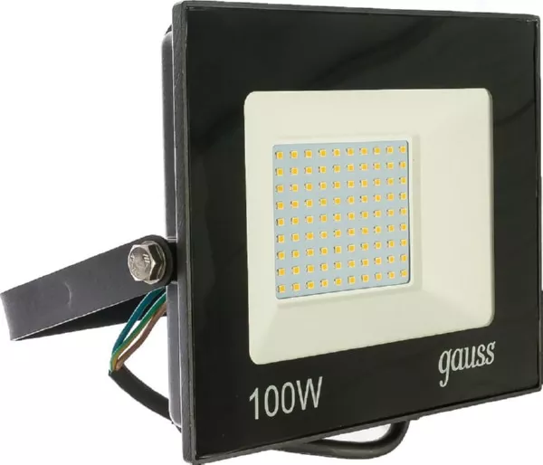 Прожектор светодиодный Gauss Elementary 100W 6600lm IP65 6500К черный ПРОМО 1/10