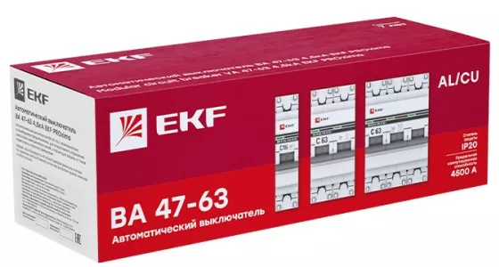 Автоматический выключатель ВА 47-63 C20/3 4.5кА Proxima EKF