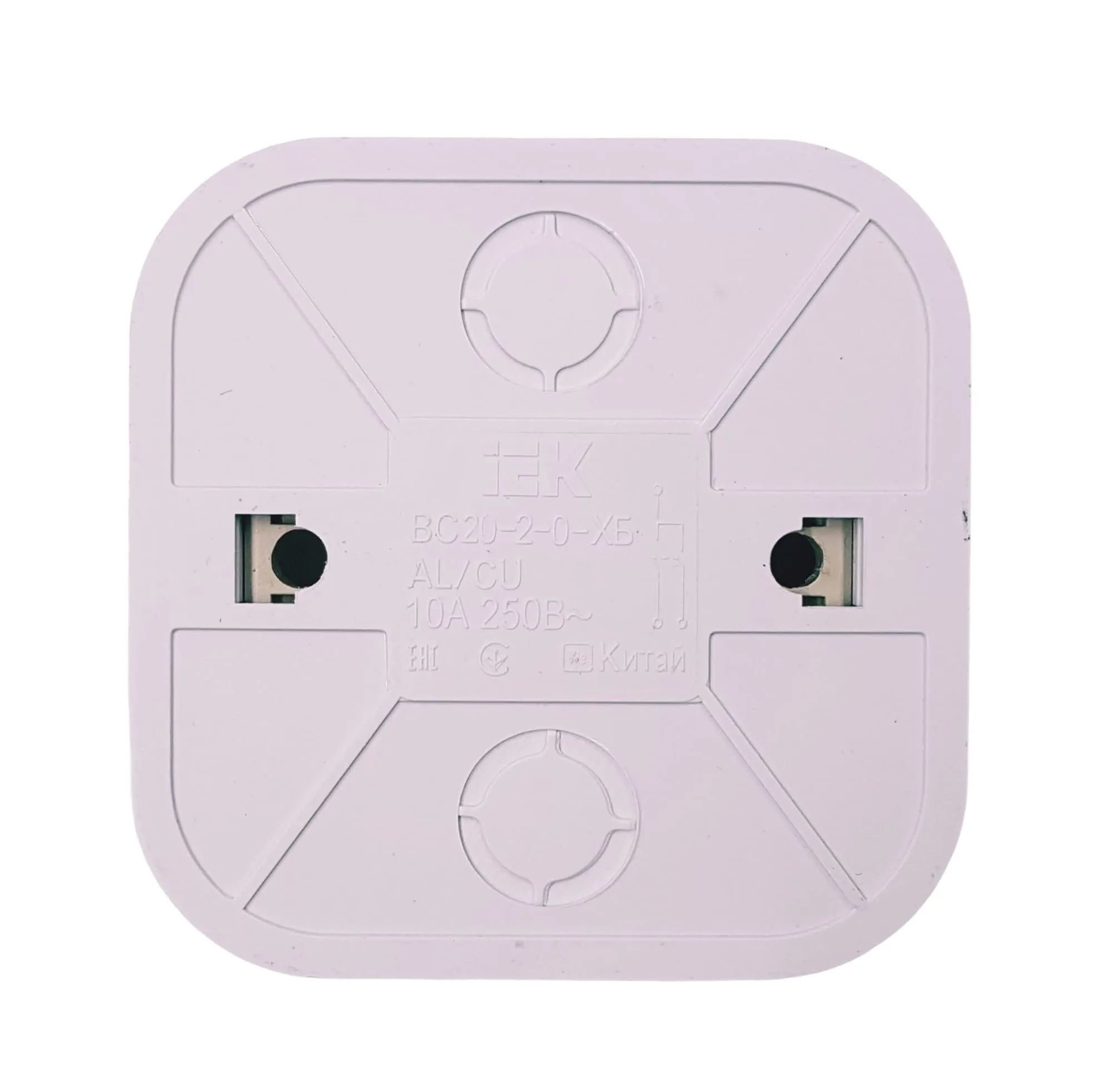 Выключатель ОУ 2-кл. белый GLORY IEK