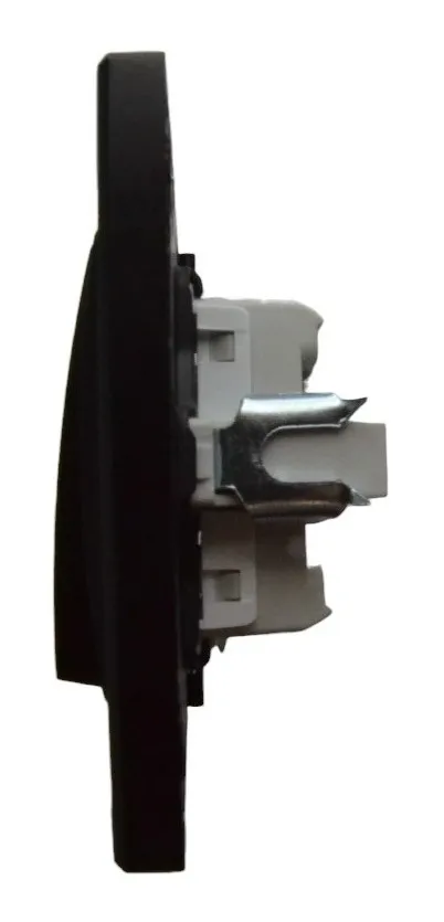 Выключатель 1-кл. чёрный SD-P1001B "Standard" AWSproducts