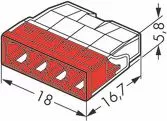 Клеммник 2273-204 4*(0,5-2,5mm) 24A 450V (уп-10шт)