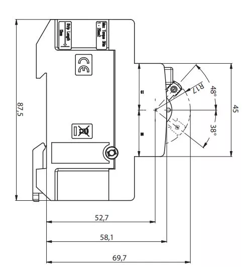 УЗО EFI6-P2 40/4/0.03 30мА, тип АС, 6кА ETI