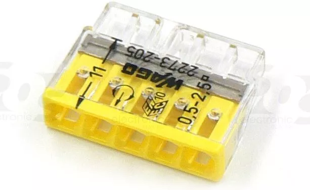 Клеммник 2273-205 5*(0,5 - 2,5mm) 24A 450V (уп-100шт)