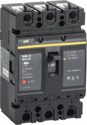 Автомат (рос) ИЭК ВА88-35 3Р 160А 25кА MASTER IEK