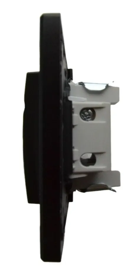 Выключатель 1-кл. чёрный SD-P1001B "Standard" AWSproducts