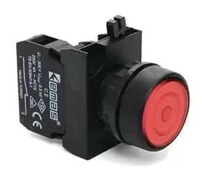 Кнопка CP100FK фикс. крас. 1но  IP65 Emas