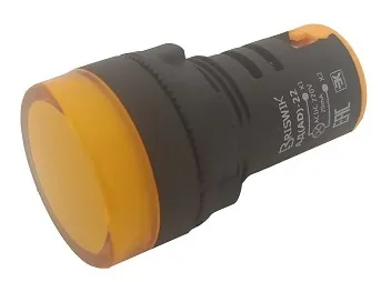Индикатор LED желтый АД(AD)-22 220В AC/DC IP65