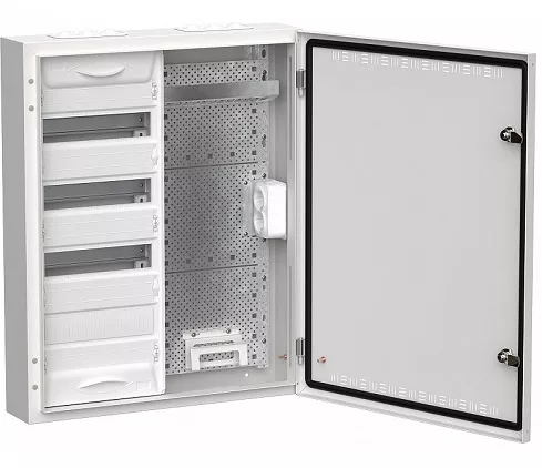 Щит металл. TITAN 5 ЩРн-48 (2х48) IP30 белый (710х570х140) IEK