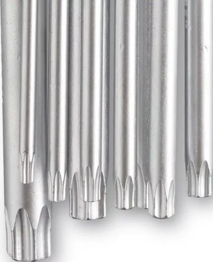 Набор Г-образных ключей TORX, Т10-Т50, 9 шт. HOEGERT