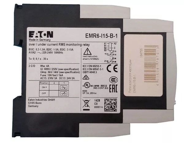 Реле контроля тока EMR6-I15-B-1