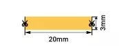 Лента LED COB 4000K 4,8Вт/м 24В 400Лм/м 5м SWG