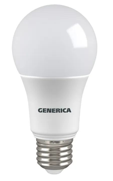 Лампа LED A60 E27 4000К  8Вт 800Lm GENERICA