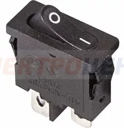 Выключатель клавишный 250V 6А (2с) ON-OFF черный Mini (RWB-103, SC-766, MRS-101-5) REXANT