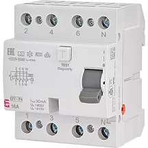 УЗО EFI6-P2 63/4/0.03 30мА, тип АС, 6кА ETI