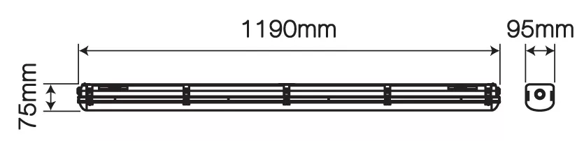 Светильник линейный LED PRIME RANGER C 40W 4000K 5600Lm IP66 1200