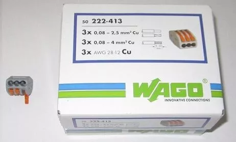 Клеммник CAGE CLAMP 3*(0,08 - 2,5mm)  32A 400V   (уп 50шт)
