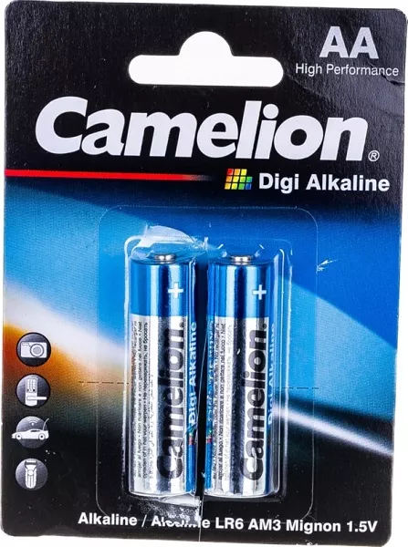 Элемент питания Camelion..LR 6 DIGI BL-2 (LR6-BP2DG, батарейка,1.5В)