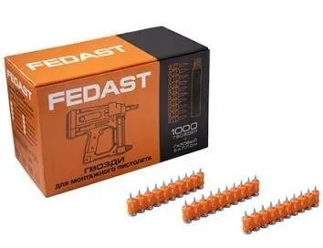 Гвозди 3.0*38 мм для монтажного пистолета с кованым наконечником BP (1000 шт/уп БЕЗ газ. баллона) FE