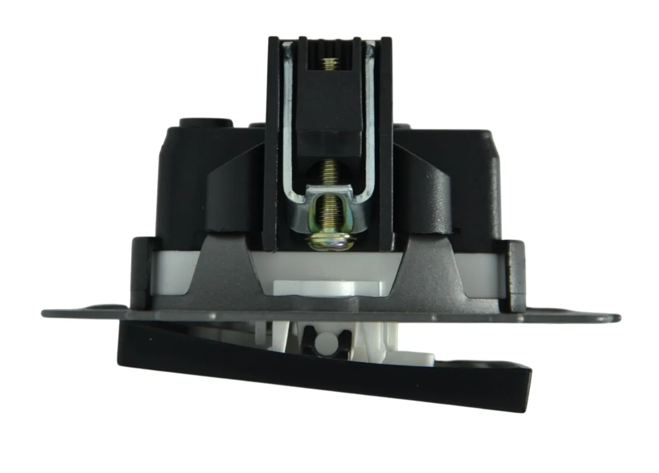 Выключатель 2-кл. чёрный A-009B "Aura" AWSproducts