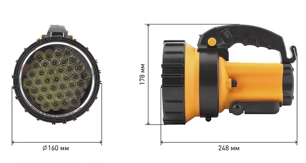 Светодиодный фонарь ЭРА PA-603 прожекторный аккумуляторный с регулируемой подставкой