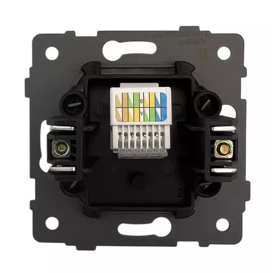 Розетка RJ45 (cat 5e) 1-я белая A-031W AWSPRODUCTS