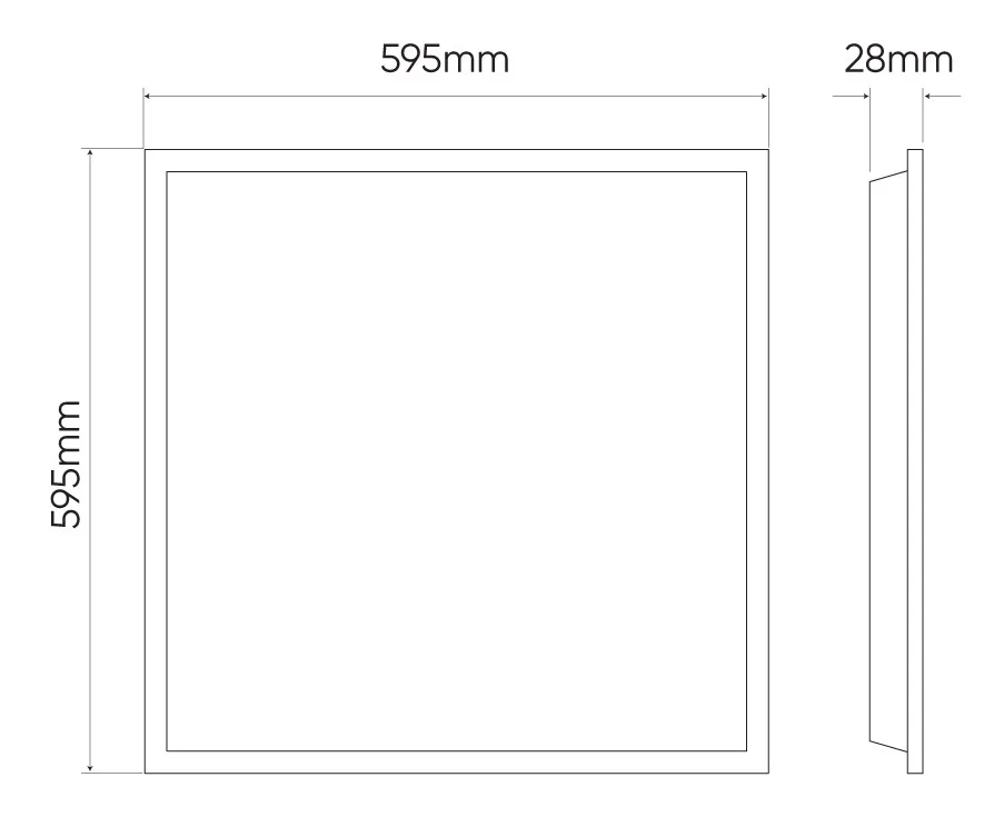 Панель LED в армстронг LITE Panel Backlit ОПАЛ 40Вт 4000К 4000Лм Ledline