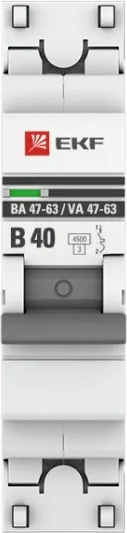Автоматический выключатель ВА 47-63 B40/1 4.5кА Proxima EKF РАСПРОДАЖА СКИДКИ НЕТ